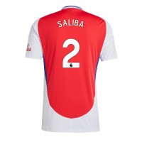 Fotbalové Dres Arsenal William Saliba #2 Domácí 2024-25 Krátký Rukáv